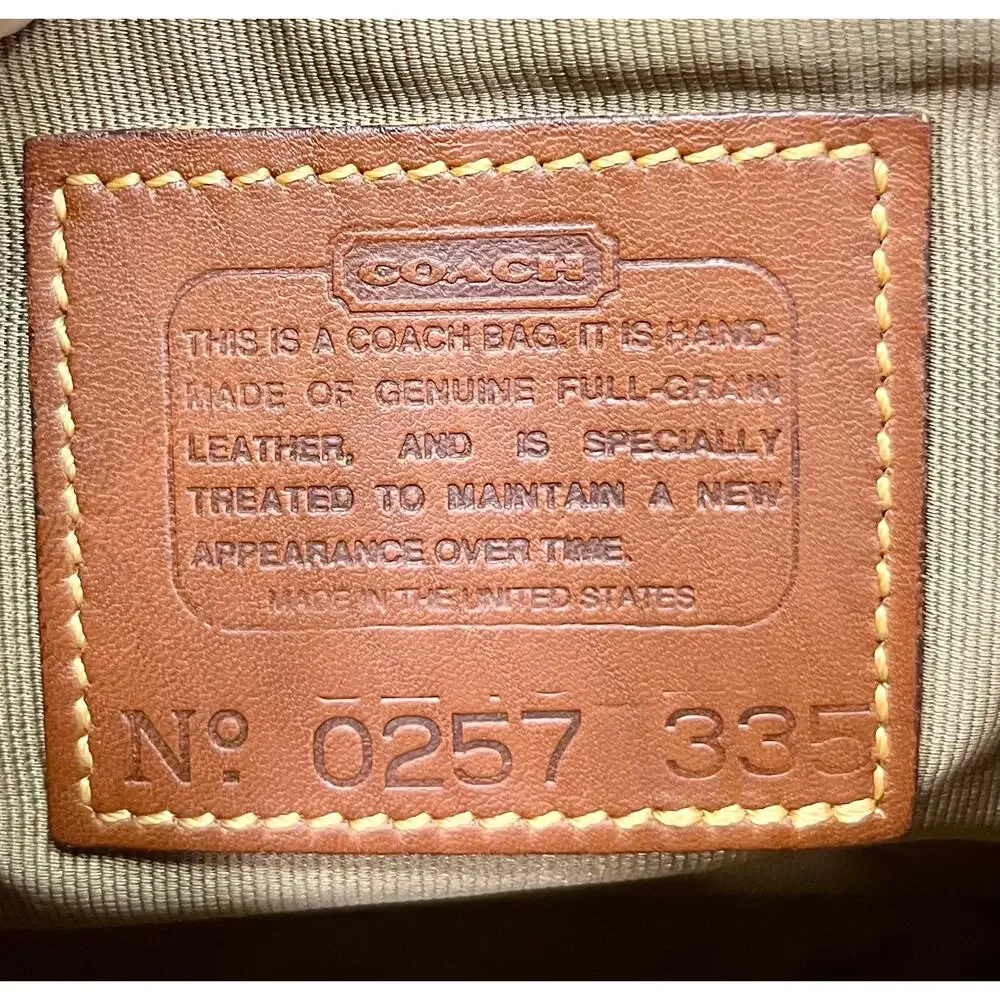 Vintage Coach 4225 Sheridan Glenwood Bag & 4302 Sheridan French Purse Wallet - Picture 12 of 16